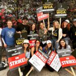 Yael Grobglas Instagram - These people are just the best and I love them with my whole ♥️ #wgastrong #sagaftra