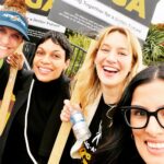 Yael Grobglas Instagram - These people are just the best and I love them with my whole ♥️ #wgastrong #sagaftra