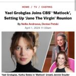Yael Grobglas Instagram - The beans have been spilled ! And I can’t WAIT for you to meet “The Meerkat” 😉 @cbstv #matlock