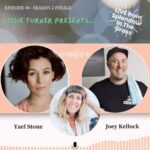 Yael Stone Instagram - Life has got beautiful surprises, right? I thought I was going to do a deep dive into @_hineighbour and climate change but actually this conversation is a recording of me falling in love with @joeykellock and @lissieturner I struggled to talk about harder topics because I just wanted to be a Labrador with these two lovies- and also something in me was pulling against anything other than the joyful stuff in front of a Splendour in the Grass audience. My life is so full of responsibility, I haven’t really shook things out at a festival since before our kids were born. And there was a big part of me that just wanted to eat donuts, waft about hopelessly falling for everyone. So here’s to my festival friends Joey and Lissie - I hope we meet again someday. 🍄❤️🍄