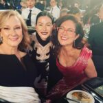 Yael Stone Instagram - The lovely people that you meet along the way; admire, cherish and get some of their social panic sweat on you in the big hug moment. Not pictured - all the other dear people I ran into that I admire and cherish and did not get a photo with.