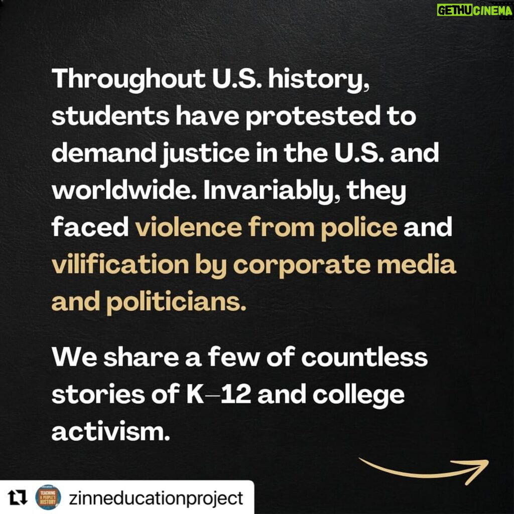 Yara Shahidi Instagram - #WhatHistoryHasTaughtUs ⭐ Sitting in gratitude for the students that have continued our national history of student action and organizing in pursuit of true equity and accountability ⭐ Repost @zinneducationproject ・・・ Throughout U.S. history young people have protested to demand justice in the United States and around the world. We share stories of K-12 and college student activism from Denver, Colorado; Los Angeles, California; Orangeburg, South Carolina; Jackson and McComb, Mississippi; Prince Edward County, Virginia; New York City; and many more cities. Without exception, they faced violence from police and vilification by the corporate media. Ask students to examine photos from each of these protests. What commonalities do they notice in the demands, strategies, and the response by the authorities?  Read more: https://www.zinnedproject.org/news/students-defend-human-rights/