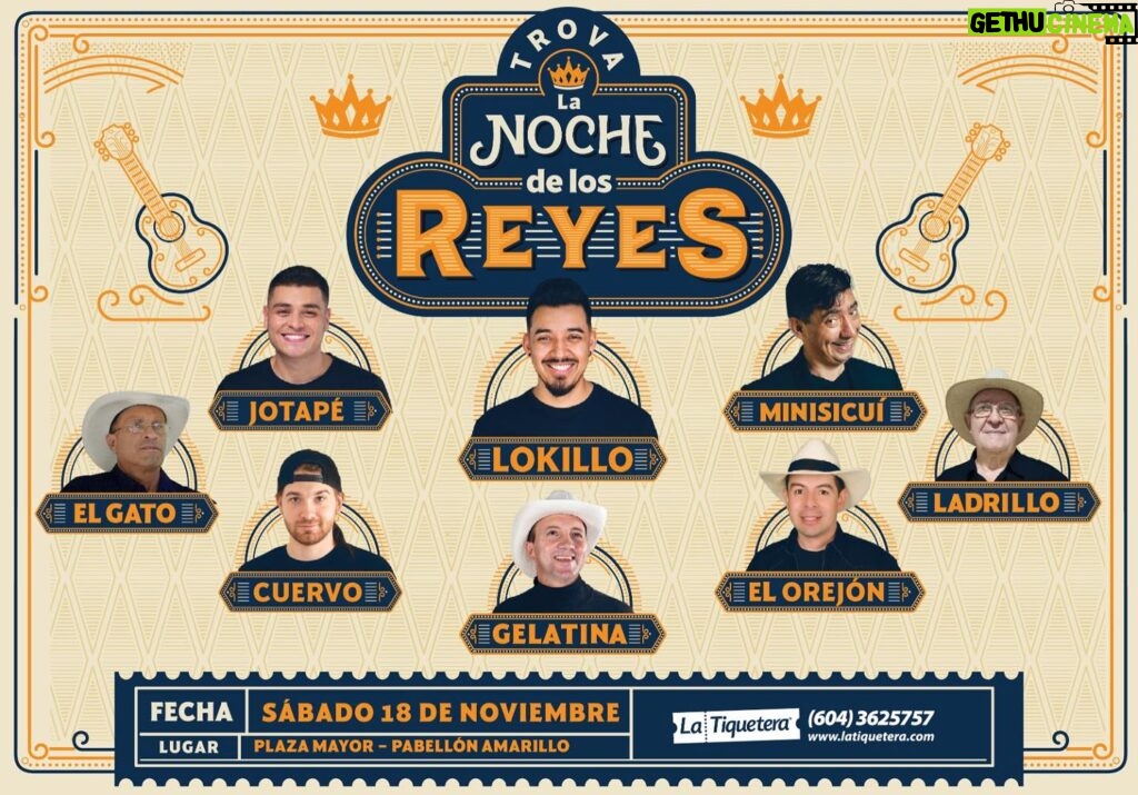 Yedinson Flórez Instagram - Entran a latiquetera.com buscan la noche de los reyes y se van a ver un festival de trova irrepetible. 👑