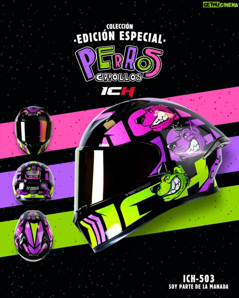 Yedinson Flórez Instagram - Ser parte de la manada es un sentimiento que no para de crecer… hoy les contamos con gran emoción que YA ESTÁN DISPONIBLES los @cascos_ich de Perros Criollos, es una edición limitada para que corran antes de que se agoten, una pieza hermosa de protección para los moteros, y de colección para los que no lo son. Encuéntralos en cualquier tienda de cascos del país 🇨🇴 o en la página inducascos.com ❤️🐶 (si estás en cualquier país de Latinoamérica pídeselo a tu distribuidor de confianza, con la ayuda de Uds los tendremos en 17 países más) @inducascos @cascos_ich y @perros.criollos 🏍️ 🐶 @lokilloflorez | @jpypunto | @eldelasfotos 🎨 @juanchospi 📸 @josephbelair