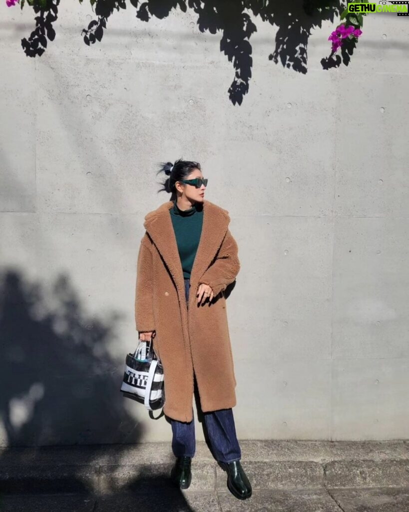 Yu Yamada Instagram - この冬大活躍してくれた MaxMaraのテディベアコート♡♡♡ 寒いのが本当に苦手ですが このコートがあるだけで 無敵になれました(爆) #coat @maxmara #tops @zara #pants @levis #sunglasses @prada #shoes @maisonmargiela #bag @the_weekend_hotel