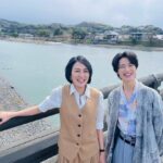 Yuka Itaya Instagram - 光る君へトークショーを宇治にて 内田プロデューサーと一条天皇役の塩野くんと （black familiaでは復讐してたね笑） 宇治は初めてでしたが、大好きになりました。 お世話になったみなさま、ありがとうございました。 宇治をはじめ、京都にて 光る君へがますます盛り上がりますように！ #光る君へ