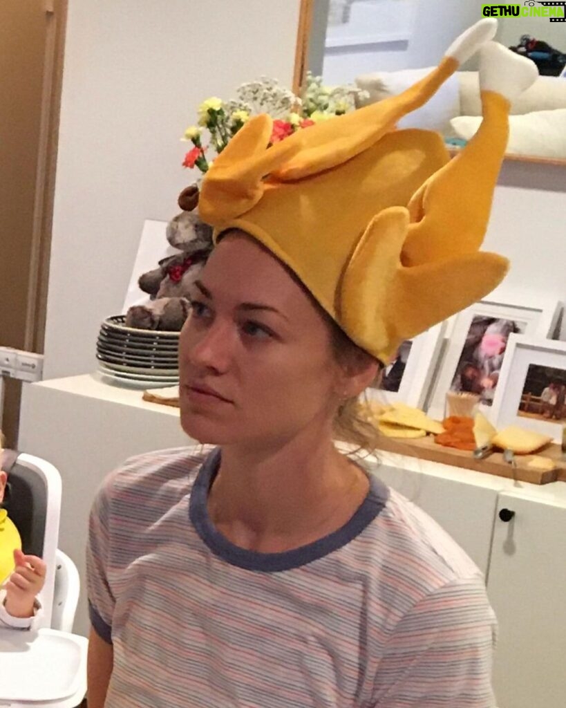 Yvonne Strahovski Instagram - Things got real serious this Thanksgiving #🤓