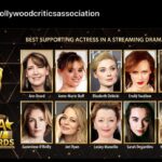 Yvonne Strahovski Instagram - Aw hey thank you for the nom !! @hollywoodcriticsassociation And with my dear friend Ann ♥️ Congrats to All !