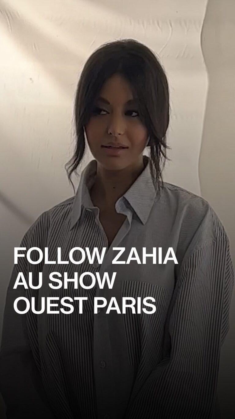 Zahia Dehar Instagram - Queen #zahia t’emmène à la présentation #ouestparis ! Journaliste et cadrage : @theosauss Monteuse : @6nais