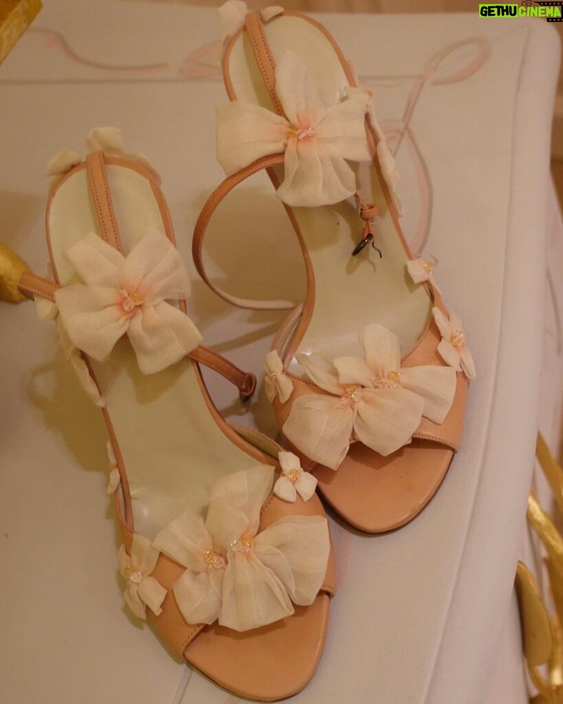 Zahia Dehar Instagram - Close-up on the shoes 🌸 #zahiacouture