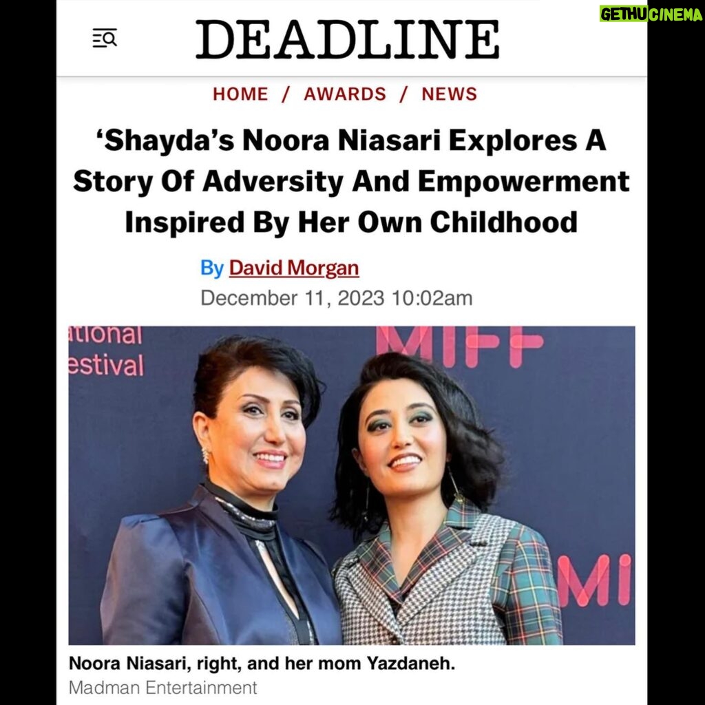 Zar Amir Ebrahimi Instagram - Inspired by a true life experience - SHAYDA - Australia’s official Oscar submission for the Best International Film category - @deadline 💞 swipe right 💞 Link in bio for interview. @sonyclassics @dirtyfilms @the51fund @hanway_films #shaydafilm #nooraniasari
