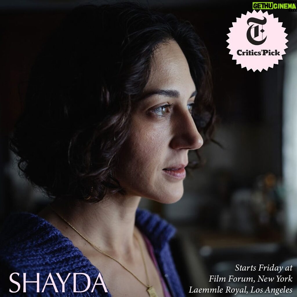 Zar Amir Ebrahimi Instagram - #ShaydaFilm is a New York Times Critic’s Pick. Opens tomorrow at @filmforumnyc and @laemmletheatres Royal. Coming soon to theaters nationwide. Tickets.ShaydaMovie.com