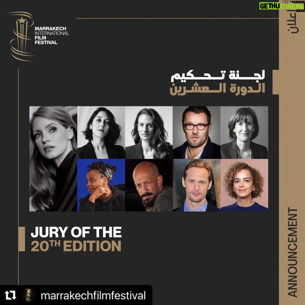 Zar Amir Ebrahimi Instagram - #Repost @marrakechfilmfestival ・・・ THE JURY OF THE 20TH EDITION UNVEILED ⭐️ ! For this 20th edition, 9 exceptional personalities of world renown make up the jury, which will be chaired by Academy Award-winning US actor and producer Jessica Chastain. Chastain will be joined by Iranian actor Zar Amir, French actor Camille Cottin, Australian actor and director Joel Edgerton, British director Joanna Hogg, US director Dee Rees, Swedish-Egyptian director Tarek Saleh, Swedish actor Alexander Skarsgård and French-Moroccan writer Leïla Slimani. Together, they will rely on their talent and expertise to judge the 14 films in the Official Competition. Representing eight countries and five continents, the jury for this 20th edition reflects the heart of the Marrakech International Film Festival, an event that celebrates the diversity of the world’s cinematic creations! More on the link in bio. #marrakechfestival #20thEdition تسع شخصيات استثنائية تحظى بشهرة عالمية يشكلون لجنة تحكيم الدورة العشرين للمهرجان، برئاسة الممثلة والمنتجة الأمريكية الحائزة على جائزة الأوسكار جيسيكا شاستين. ⭐️ يرافق جيسيكا شاستين كل من الممثلة الإيرانية َزر أمير، الممثلة الفرنسية كامي كوتان، الممثل والمخرج الأسترالي جويل إدجيرتون، المخرجة البريطانية جوانا هوك، المخرجة الأمريكية دي ريس، المخرج السويدي المصري طارق صالح، الممثل السويدي ألكسندر سكارسجارد والكاتبة الفرنسية المغربية ليلى سليماني. سيلجأ أعضاء اللجنة لتميزهم وخبرتهم من أجل منح جوائز هذه الدورة للأفلام المتوجة، من بين أربعة عشر فيلما مشاركا في المسابقة الرسمية . بانتماء أعضائها لثماني دول مختلفة من القارات الخمس، تعكس لجنة تحكيم الدورة العشرين خصوصية !المهرجان الدولي للفيلم بمراكش، كتظاهرة تحتفي بالإبداع السينمائي العالمي المزيد على الرابط في البايو . #مهرجان_مراكش Photos credits : Jessica Chastain ©Giampaolo Sgura - Zar Amir ©Shayan Asgharnia - Camille Cottin ©Mathieu Cesar - Joel Edgerton ©Gerhard Kassner - Joanna Hogg © Myrna Suare - Dee Rees © Cam Camarena - Tarik Saleh ©DR - Alexander Skarsgård ©Alamy - Leila Slimani ©Francesca Mantovani