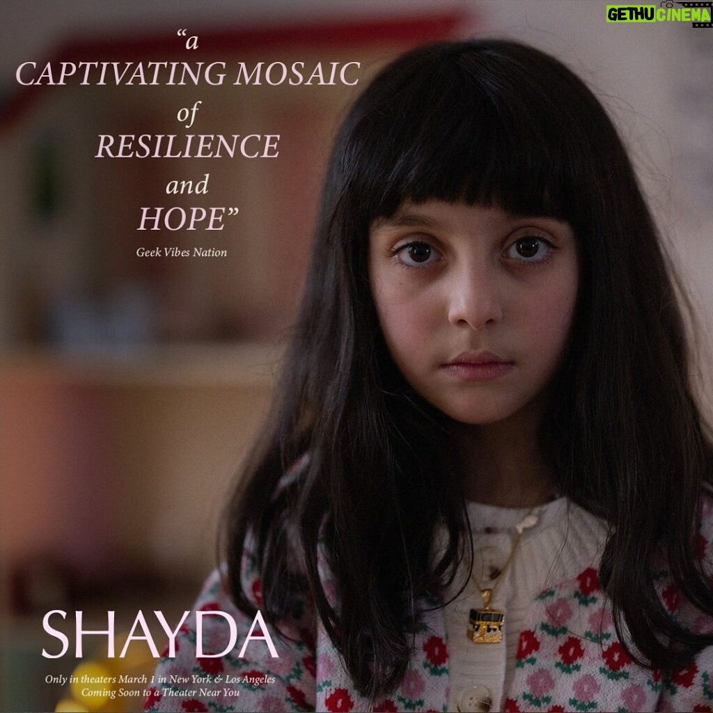 Zar Amir Ebrahimi Instagram - #ShaydaFilm opens in New York & Los Angeles in one week. Find showtimes at Tickets.ShaydaMovie.com