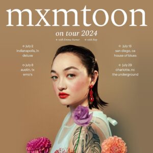 mxmtoon Instagram - very happy to announce @emmaharner and @snottynep will be joining me for my headline shows this summer ❤️ can’t wait to see y’all there :,) grab a ticket if you haven’t yet!