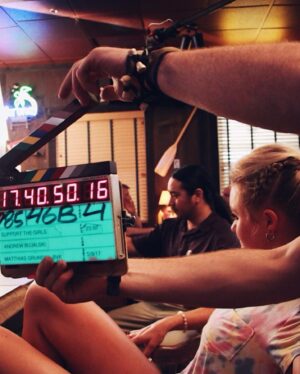 AJ Michalka Instagram - A little birdie reminded me that this special film was shooting 7 years ago! #supportthegirls

“Welcome to double whammy’s, can we take your order?”