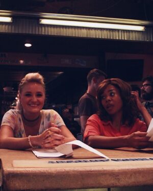 AJ Michalka Instagram - A little birdie reminded me that this special film was shooting 7 years ago! #supportthegirls

“Welcome to double whammy’s, can we take your order?”