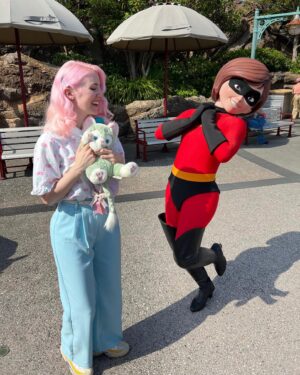ALB in Wonderland Instagram - you can tell I'd never been to a Disney park before by the mere fact that I wore POLYESTER TROUSERS... a fool