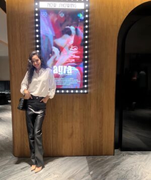 Aanchal Goswami Instagram - Big screen Big Dreams ⭐️ 
About last night at the private screening of ‘AGRA’ ❤️ A Big thank you 🫶✨ you all made it so special with your presence ✨ 

@yoodleefilms 
@kanubehl