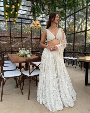 Aastha Sharma Instagram - Vision in white 🤍🤍
@tripti_dimri in
Outfit - @seemagujraldesign
Jewellery - @vasundharajewelry @ishhaara @ascend.rohank 

Styled by @aasthasharma @reannmoradian with @sakshichitalia 
Assisted by @shatakshipandeyy