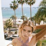 Abbey Lee Instagram - 💘 Bright thing @hollygibson_ in my room during @festivaldecannes for @vogueaustralia 💘 chatting with @hannahroserose about gettin dolled up 💘 Link to article in my bio 💘 💘 📸 @hollygibson_