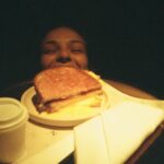Abbie Chatfield Instagram - I love that this room service cheese toastie brought us so much joy that we took not one, but two film photos of it. Literally nothing better tho tbh???