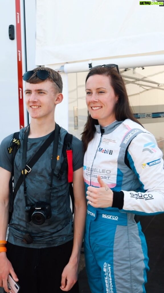 Abbie Eaton Instagram - Race day 2 here at Brands Hatch! Race 1 coming up at 12:30, starting P5 in Pro/Am 💪🏻 Race 2 at 16:20, the starting grid will be determined by the finishing result of Race 1! 🎥 @avfilms1 #Rebelleo #Motorsport #BrandsHatch #BTCC #AbbieEaton #PorscheCarreraCup #PCCGB
