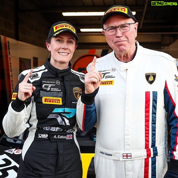 Abbie Eaton Instagram - Really enjoyed driving the GT3 this weekend. Absolutely loved it, in fact. Great to see familiar faces of old in the British GT paddock and thanks to all for the support John and I received. Not the ending we had hoped for, but John is thankfully all good and the car is being repaired already. Hope to be back in the not so distant future, but before then, I have 3 x race weekends of Super Trofeo left to finish at Vallelunga in November. #Motorsport #BritishGT #Lamborghini #DoningtonPark