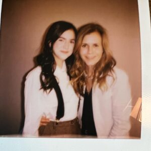 Abby Ryder Fortson Instagram - MY MOM!!! I couldn’t have done any of this at @cinemacon without my mom right by my side!!!! @christielynnsmith ❤️❤️❤️
.
 @lionsgate @margaretmovie 
.
.
Shout outs!!!
Stylist @taraswennen 
Glam @natasharg 
Incredible suit  @thombrowne ❤️
Boots @docmartensshoes 
Photographer @kevinfrazier first picture of me and my mom and the best host ever!! @entertainmenttonight @bentrivett cute Polaroid!
Pants @rouje 
Shirt @mantu_castor 
Shoes @andotherstories 
Jewelry @castjewelry 
Jacket @dolcegabbana 
.
@christielynnsmith 
Dress @eileenfisherny 
Jewelry @hannahkjewelry 
Shoes @aglshoes
Jumpsuit @madewell 
Blazer @dkny