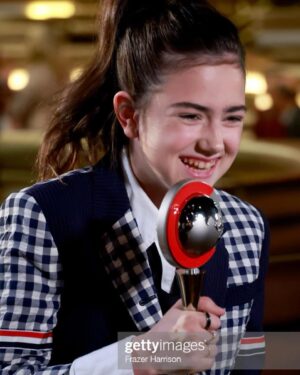 Abby Ryder Fortson Instagram - THANK YOU so much @cinemacon for the incredible honor of this award “Rising Star of 2022!” ⭐️ I am so grateful to everyone that made this dream come true!!! @lionsgate @margaretmovie I can’t wait for you to see “Are you there God, It’a me Margaret!!” In theaters September 16th!!!! 
.
.
@kellyfremoncraig ❤️🥰 @canyonjim @jansell333 @amylorrainebrooks @judyblume 📖 
.
@the_youth_manager @christielynnsmith @johnfortson @joshuataylorfortson 🐶Thomas:)

.
Shout outs!!!
Stylist @taraswennen 
Glam @natasharg 
Incredible suit  @thombrowne ❤️
Boots @docmartensshoes 
Photographer @bentrivett 
@people @frazerkh