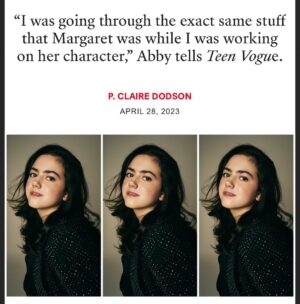 Abby Ryder Fortson Instagram - ❤️❤️❤️ @teenvogue @ben_cope @jordan_grossman