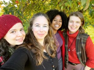 Abby Wilde Instagram - I autumned hard this year. A beautiful day of apple-picking was had yesterday with the crew at @wilkensfarm! Photos by the lovely @lisalagrande2. (Fun times include d the lovely @ inkphemeral, who CANNOT BE TAGGED.)

#latergram #autumn #applepicking  #adventures