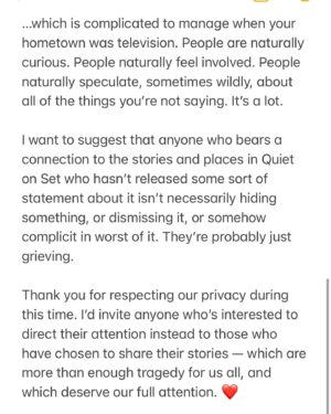 Abby Wilde Instagram - Statement. #quietonset