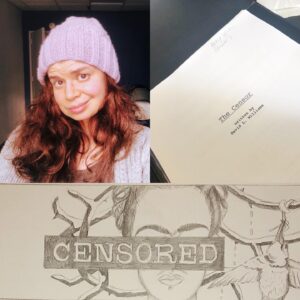 Abby Wilde Instagram - It’s my face! Long time no see. This #ladyboss just started rehearsals this week, directing David Williams’ THE CENSOR for @isleofshoalsproductions in NYC! Here’s a sneak peek of our flyer, too. :-)