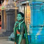 Abeneya Nethran Instagram - 💚🧡 Pc- @tejavenkateshoffl kaa 🫂 @preethii.b.krishnan 🤌🏻🫂 #love #saree #abeneya #kanaakaanumkaalangal #lalsalaam #tamil #tamilcinema