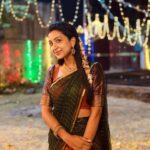 Abeneya Nethran Instagram - 💚🧡 Pc- @tejavenkateshoffl kaa 🫂 @preethii.b.krishnan 🤌🏻🫂 #love #saree #abeneya #kanaakaanumkaalangal #lalsalaam #tamil #tamilcinema