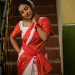 Abeneya Nethran Instagram - 🤍 Captured by - @sk24official #abeneya #sareelove #traditional #instagram #trendsetter #explorepage #indianoutfit #fyp