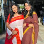 Abeneya Nethran Instagram - 🤍🤎⛪️ Pc- @iam.rethika @__.gocool__ #abeneya #anchana #instagood #sisters #weddingvibes