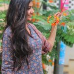 Abi Navya Instagram - Just for the song❤️❤️ beautiful kurti set from @aaryes.collection 🥰🤩 #myhometown❤️