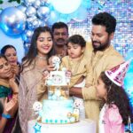 Abi Navya Instagram - Dhruv’s first bday celebration ❤️🫶 had a great time n I hope that you had a great time as well😇thanks for coming 😍🥰 Beautiful dress from @thorkal_couture_official Mua : @rinkymakeup_artist Yummy cake @food_lamour Event organiser: @dsquare_photography_ @dsquare_studios_