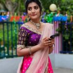 Abi Navya Instagram - Thanks for the beautiful costume @thorkal_couture_official ❤️☮️ Mua ; @rinkymakeup_artist Hairdo ; @dillu_hairstyles_786 Pc : @surya_pc_official