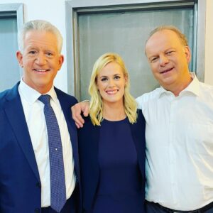 Abigail Hawk Instagram - Friends can arrive unexpectedly in our industry. Fast families get made. Set life is intense. These friendships can flourish and flounder quickly, flashes in the pan, serving their purpose in the moment. Or. Or… they can grow. They can become these gorgeous feral inexplicable funny deep-rooted things. 

I am already bereft at the thought of not seeing these two every week. I can’t define it, can’t explain it. I don’t need to. You have all witnessed the truth of our bond. We just…love each other. 

Yes, we have a Dream Team text thread. No, you will never be privy to how wildly irreverent it is. No, our fearless leader is not on it (we value our jobs!) But what I can tell you is that they are the third contacts that come up in my phone after my husband and my mom. I can also tell you our conversations are a constant source of joy. They are my protectors and the biggest pains in my ass. I would do absolutely anything for them. (And honestly, I have). We sing together. We dance together. We laugh and cry together. 

Thank you, boys. It has been the honor of my life being your den mother. (Bob will text me with a #winning meme about raccoons and Greg will correct his grammar in 3, 2, 1…)