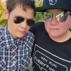 Abigail Savage Instagram - Big Boo / Little Boo redux. Special shout out to @whirlybirdmfg for my new shirt!