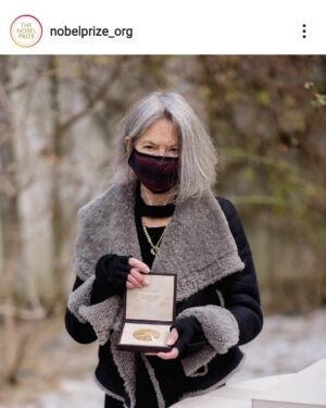Abigail Savage Instagram - My aunt receiving her Nobel Prize (a la NobelPrize.org)