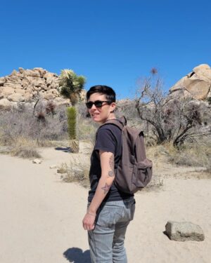 Abigail Savage Instagram - Had a beautiful visit to Joshua Tree last week. Also I love Cacti. And I took a.good picture of Caitlin.