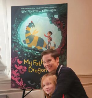 Abigail Savage Instagram - Just got to take my daughter to a special screening of My Father's Dragon - a most excellent film! It's on Netflix Nov. 11.#myfathersdragonnetflix