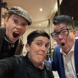 Abigail Savage Instagram - Got to see my buddy @realleadelaria for the first time in 2 years last night, and got to laugh my head off watching her in the incredible #potusbroadway. SEE IT, EVERYBODY, SEE IT!!!