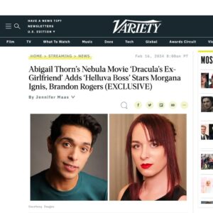 Abigail Thorn Instagram - I’m going to be in a film with @morganaignis and @brandonbored! Can’t wait to shoot this thing!

https://youtu.be/icqnuKwh_Zo