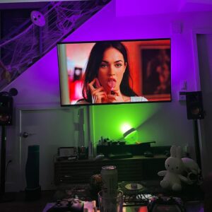 Abigail Thorn Instagram - Movie night with the dolls ✨👑
I have this theory that Jennifer’s Body is about 9/11 - they didn’t believe me at first but go back and watch it, it totally is!