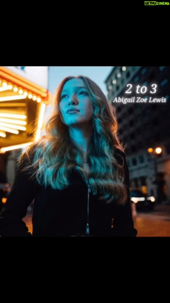 Abigail Zoe Lewis Instagram - The music video for my song “2 to 3” comes out this friday 3/31 on my yt! stream 2 to 3 everywhere 💌 #2to3 #abigailzoelewis #explore #singer #musicvideo